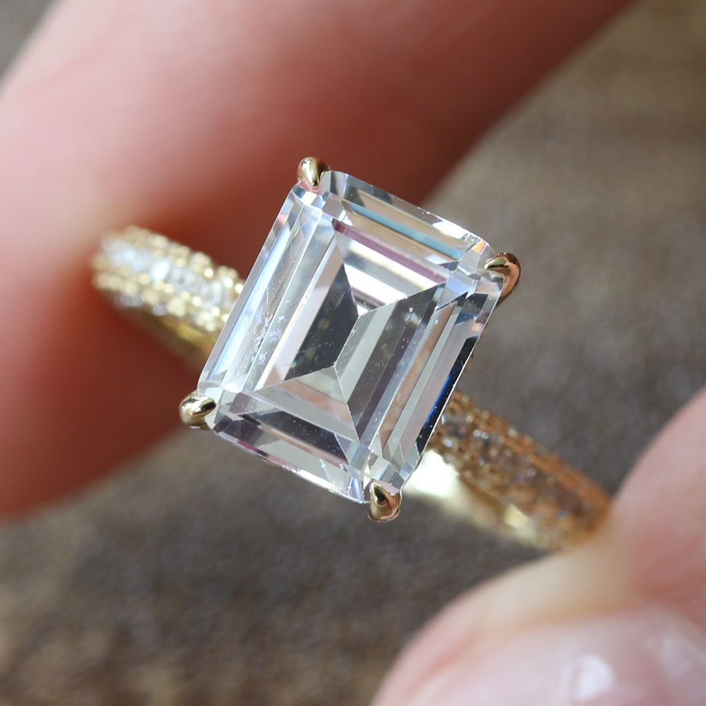 Emerald Cut Bridal Set