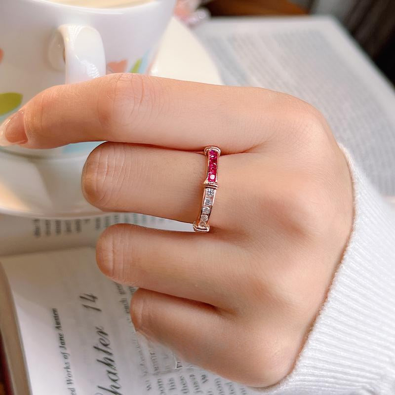 Unique Two Tone Design Sterling Silver Band