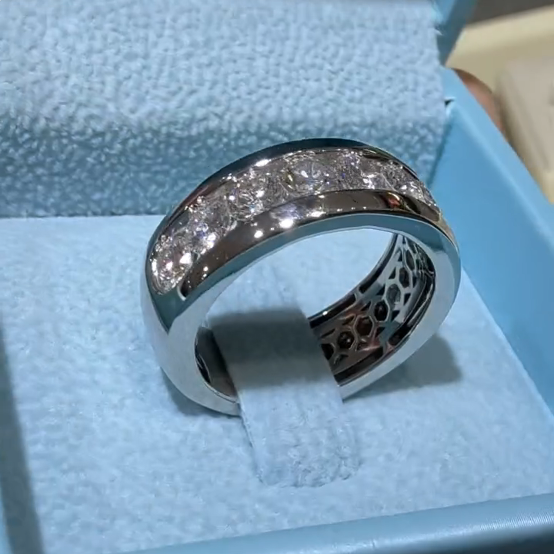 2ct Round Cut Zircon Sterling Silver Ring