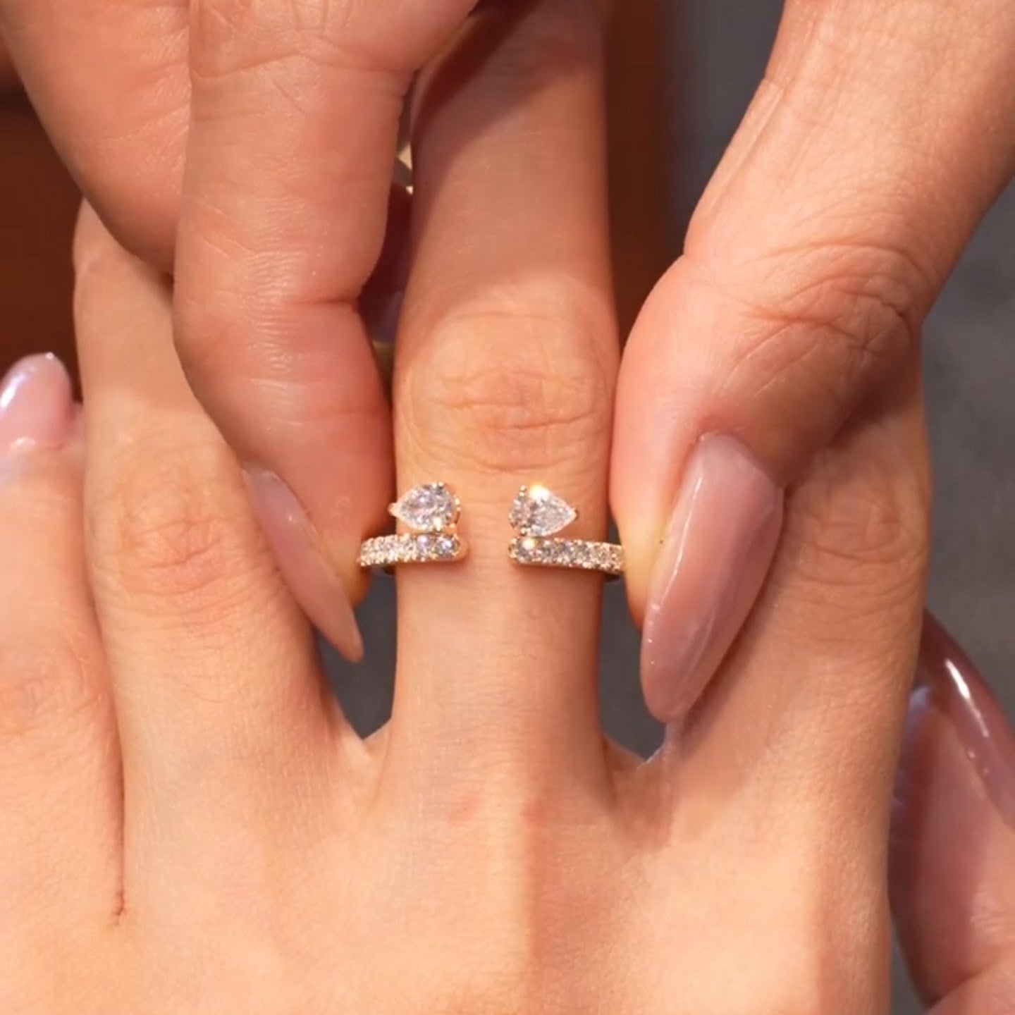 2PCS Oval Cut Insert Wedding Ring Set In Sterling Silver