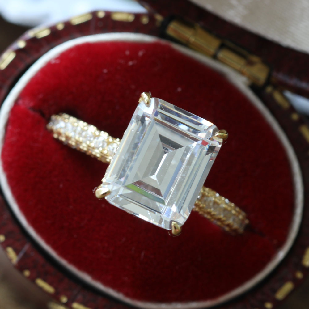 Emerald Cut Bridal Set