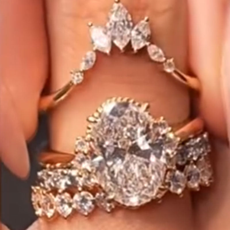 4 Pcs Exquisite Bridal Set In Sterling Silver