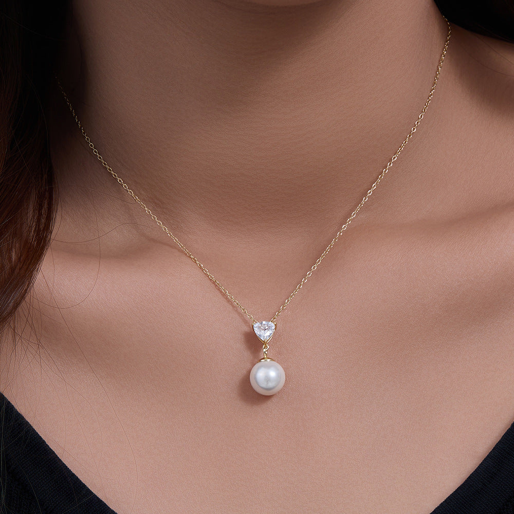 Sterling Silver Pearl Necklace For Mom