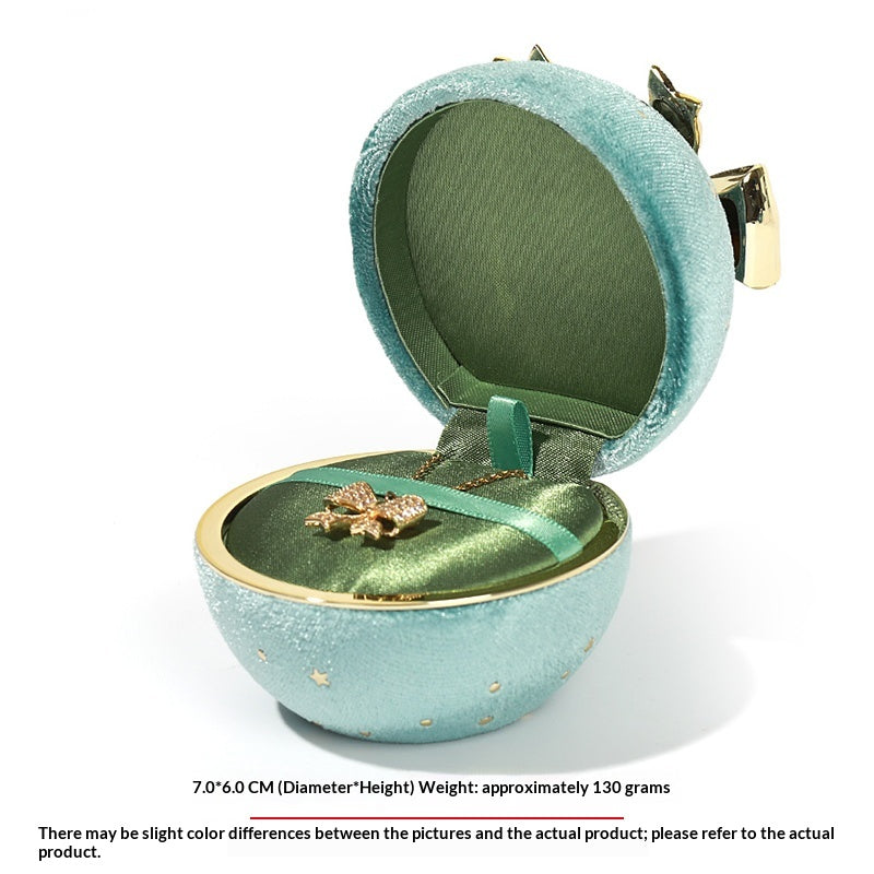 Romantic Spherical Bow-knot Jewelry Box for Ring and Necklace