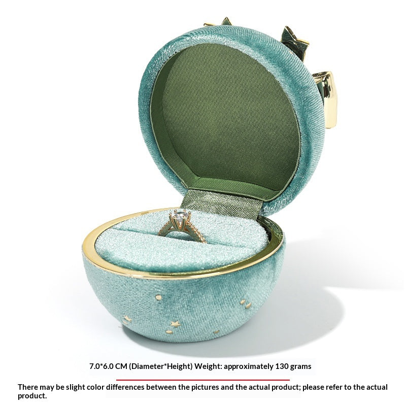 Romantic Spherical Bow-knot Jewelry Box for Ring and Necklace