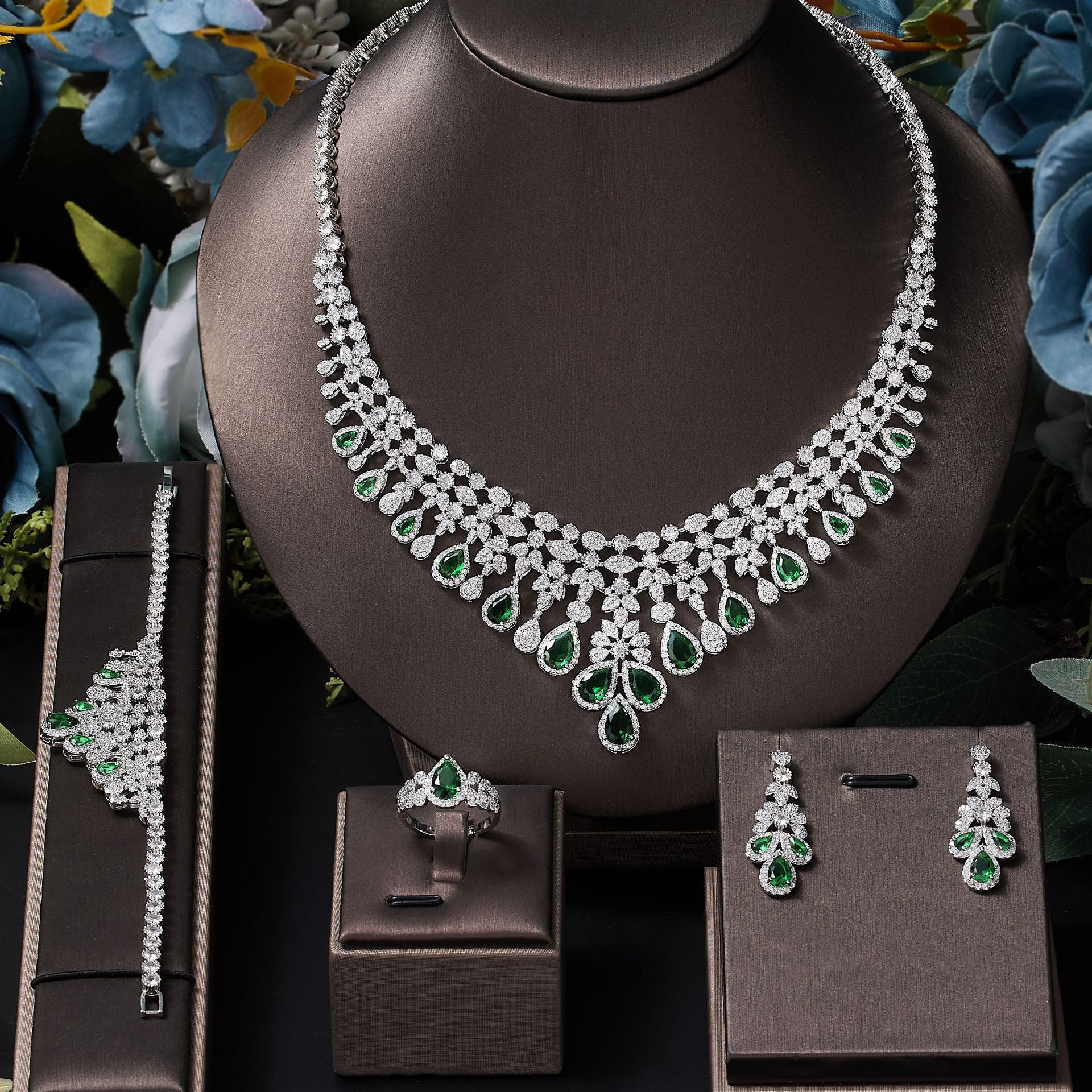 Generous Bride Wedding Accessories 4 Pcs Jewelry Set