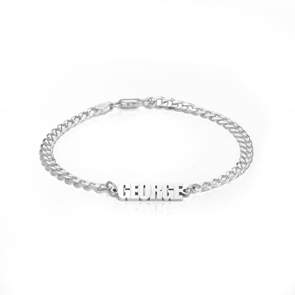 Custom Name Cuban Chain Bracelet for Men