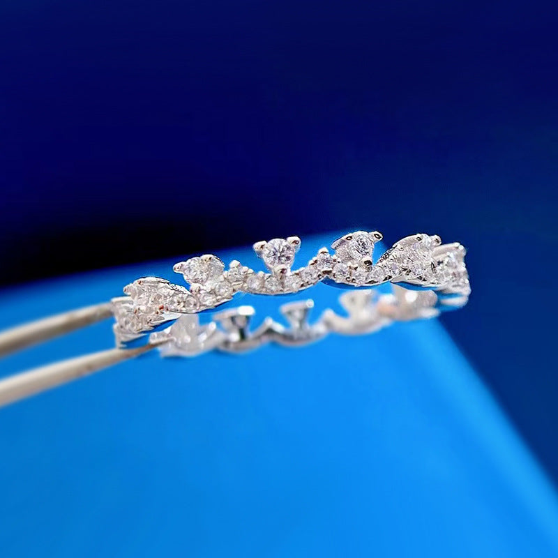 Lace Stacking Ring Wedding Band in Sterling Silver