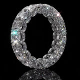 4ct Princess Cut Sterling Silver Handmade Wedding Band Ring