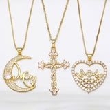 Vintage 'Mother's Day' Golden Tone Pendant Necklace