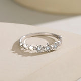 Cute Star Design Sterling Silver Band