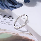 Classic 4 Prong Round Cut Sterling Silver Engagement Ring with Band