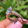 1.50 CT Vintage Marquise Cut Sterling Silver Engagement Ring