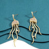 Cute Jellyfish Drop Earrings in Sterling Silver