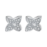 Four Leaves Clover Stud Earrings