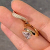 Stunning 2Pcs Pear Cut Sterling Silver Bridal Set