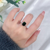 Radiant Cut engagement Ring with Twisted Band