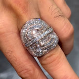 Vintage Luxury Baguette Emerald Cut Handmade Men's Ring