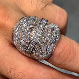 Vintage Luxury Baguette Emerald Cut Handmade Men's Ring