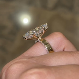 Luxury Marquise Engagement Ring in 925 Sterling Silver