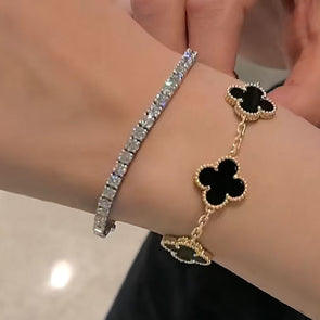 Four-leaf Clover Five-flower Bracelet