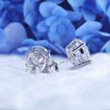 Classic 4 Prong Round Cut D Color Moissanite Stud Earrings