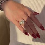 5.88ct Elongated Oval Eternity Engagement Ring