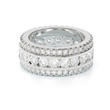Round Cut Eternity Anniversary Wedding Band