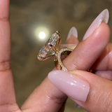 Luxury Marquise Engagement Ring in 925 Sterling Silver