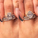 4 Pcs Exquisite Bridal Set In Sterling Silver