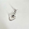 Cute Daisy Flower Lock Your Heart Pear Drop Earrings