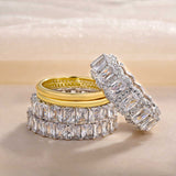 5PCS Stunning Wedding Band Set In Sterling Silver