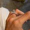 Gorgeous 8.2ct Three Stone Oval Cut Sterling Silver Engagement Ring
