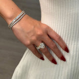 5.88ct Elongated Oval Eternity Engagement Ring