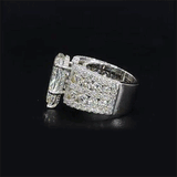 Recommended | Stunning 9.0CT Pear Cut Engagement Ring in Widen Band