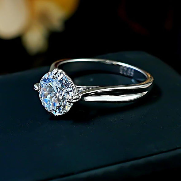 Classic 4 Prong Sterling Silver Ring