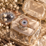 Natural Raw Agate Wealth Attraction Ring