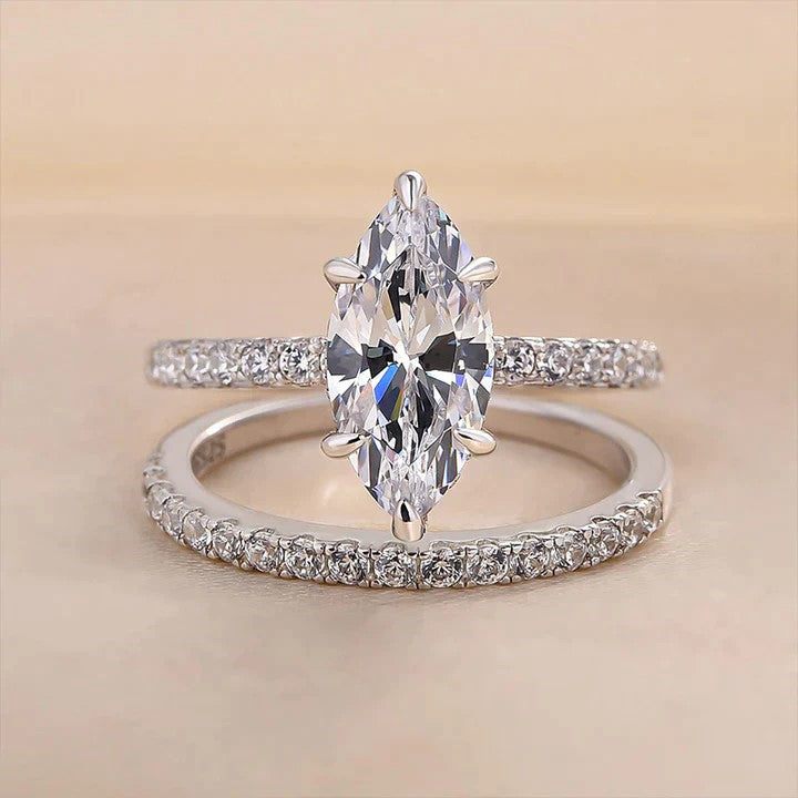 Pear Shaped Engagement Ring Jeulia Pieces Ladies Rings Set