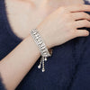 Sparkle Geometric Decor Fringe Rhinestones Bracelet