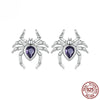 Halloween Spider Sterling Silver Stud Earring