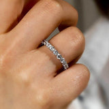 3pcs Gorgeous Round Cut Wedding Set In Sterling Silver