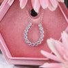 Elegant U-design Moissanite Pendant Necklace