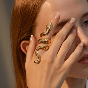 Retro Punk Snake Ring