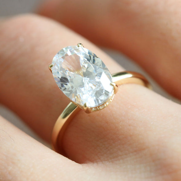 Oval Cut Bridal Set