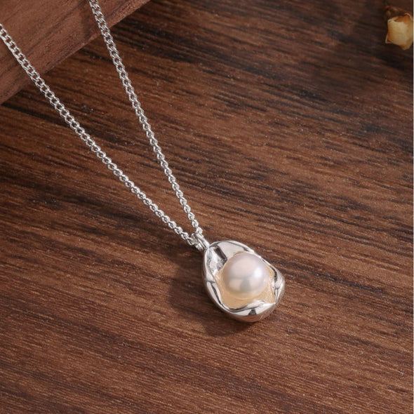Pearl Pea Sterling Silver Necklace