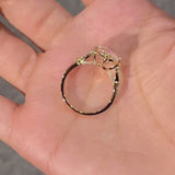 Elongated Cushion Cut Sterling Silver Engagement Ring
