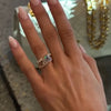 Gorgeous 4PCS Round Cut Sterling Silver Bridal Set