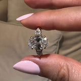Classic Oval Cut Three Stone Sterling Silver Engagement Ring