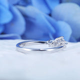 ShineofDiamond Classic 0.5 CT Five Stone Round Cut Moissanite Ring