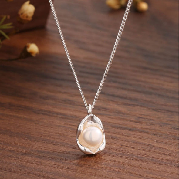 Pearl Pea Sterling Silver Necklace
